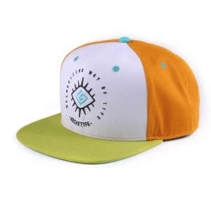 HiPHOP LOGO tùy chỉnh Flat Bill Color Block Baby Kids 6 Panel Toddler Snapback Gorras Mũ trống Snapbacks Cap