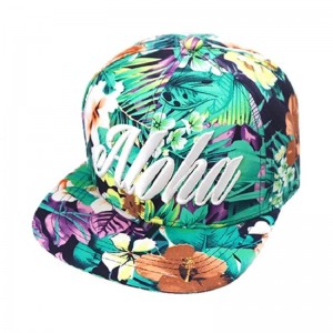 Mũ snapback hoa tùy chỉnh chất lượng cao chonam giới phụnữ