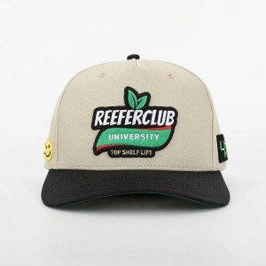 OEM Custom 5 Panel Curved Cotton Basket Bóng chày, Gorras thể thao Mid Cấu hình, Logo thêu 3D