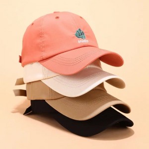 Cotton Custom 6 Panel Panel Dad Hat, Logo thêu không có cấu trúc Hat Custom